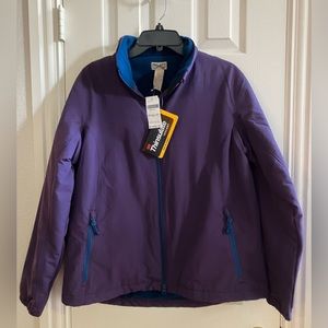 Duluth Trading Company Purple Grab Fleece Lined Jacket, Size L, NWT
